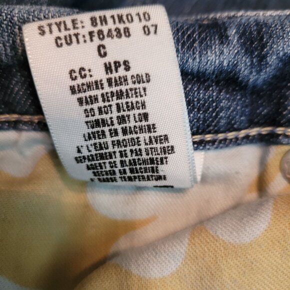 Lucky Brand Jeans Size 6 Gene Montesano Crop Dunagrees USA Medium Light Wash - Picture 8 of 14